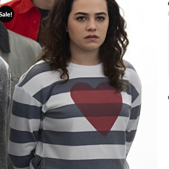 BNWT - SUNDRY HEART STRIPPED COTTON SWEATER - Picture 2 of 8